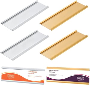 nbeads 6 bucăți plăcuțe de ușă din aluminiu 18 cm, suport pentru plăcuțe de identificare pentru săli de conferințe, decor pentru birou și acasă