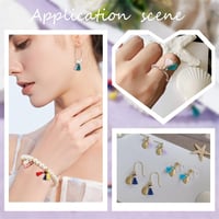 nbeads set 65 mini ciucuri colorați pandantive, accesorii pentru genți, brelocuri, șnururi decorative, 1 cm lungime, 2 mm grosime, cu gaură de 1,5 mm 6