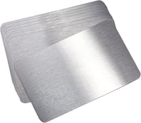 nbeads 8 db Fém Névjegykártya Rozsdamentes Acél 8,5x5,55 cm Lézervésés 1