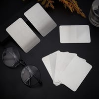 nbeads 8 db Fém Névjegykártya Rozsdamentes Acél 8,5x5,55 cm Lézervésés 2