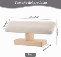 Suport NBEADS din lemn pentru ceasuri, cu bară în formă de T, din piele ecologică și catifea, pentru organizarea brățărilor acasă și în magazin 2