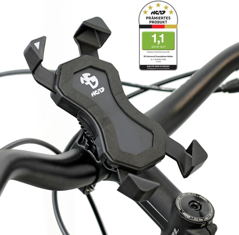 NC-17 Connect 3D univerzális kerékpár- és motoros telefontartó - fekete