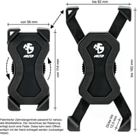 NC-17 Connect 3D univerzális kerékpár- és motoros telefontartó - fekete 5