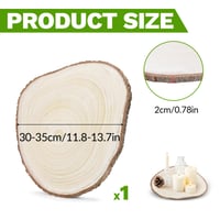 NCOALE drevený plát na remeselné účely a dekoráciu – priemer 30 – 35 cm 2