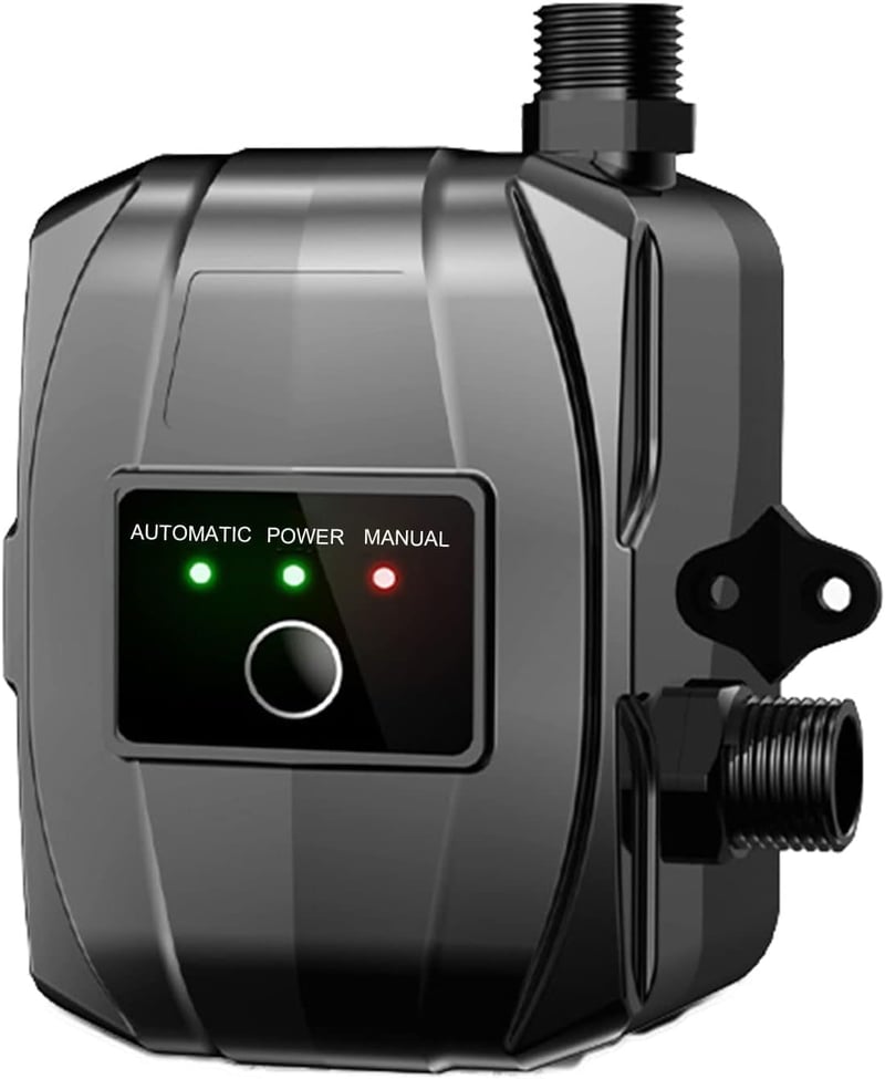 NCONCO 24V Automata Nyomásfokozó Szivattyú 150W - Hideg-Meleg Víz Keringető Pumpa 32L/perc Fürdőszobához, Zuhanyzóhoz, WC-hez Szerelési Tart