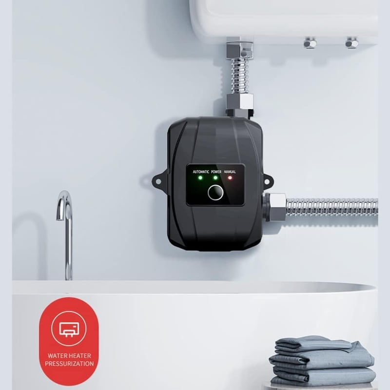 NCONCO 24V Automata Nyomásfokozó Szivattyú 150W - Hideg-Meleg Víz Keringető Pumpa 32L/perc Fürdőszobához, Zuhanyzóhoz, WC-hez Szerelési Tart