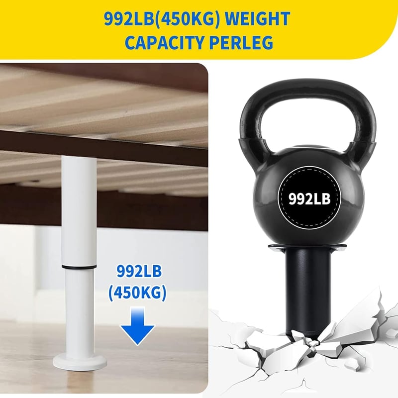 NCRGB 2db Fém Bútor Láb Állítható Magasság 400kg Terhelhetőség TV Szekrény Kanapé Szék