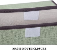 NCRGB 4 db Szövet Tároló Doboz Fedéllel 36x23x24 cm Beige Ruhatartó Szerveződoboz 6