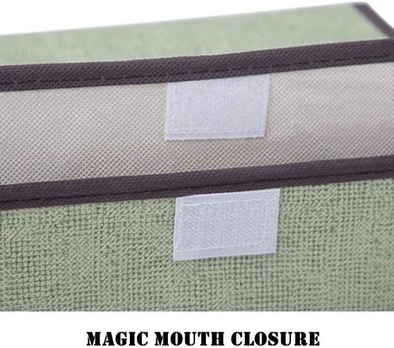 NCRGB 4 db Szövet Tároló Doboz Fedéllel 36x23x24 cm Beige Ruhatartó Szerveződoboz