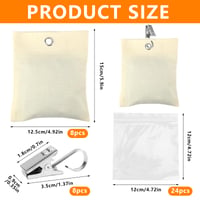 Sac de greutăți portabil NCTNCX pentru perdele de exterior – 8 saci de greutăți, 8 cleme și 24 de pungi de plastic, set de contragreutăți pentru perdele de exterior 2