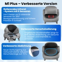 Neakasa M1 Plus samočisteći WC za mačke XXL - otvoreni dizajn, upravljanje putem aplikacije, zaštita od priklještenja, kontrola mirisa, za više mačaka 2
