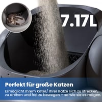 Neakasa M1 Plus samočisteći WC za mačke XXL - otvoreni dizajn, upravljanje putem aplikacije, zaštita od priklještenja, kontrola mirisa, za više mačaka 6