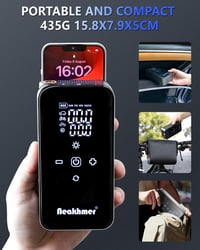 Neakhmer 12 V mini elektromos kompresszor 150 PSI 6000 mAh akkus kerékpár autó motor guminyomásmérővel 5
