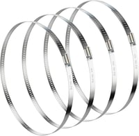NEBURORA Tömlőbilincs Készlet 194-216 mm, 4 db Állítható Rozsdamentes Acél Csőbilincs Szellőzéshez és Autóipari Használatra 1