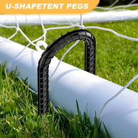 Necneecu Talajrögzítő Horgony Szett - 8db 30cm U-alakú Fém Cövek Sátorhoz, Trambulinhoz, Napvitorlához, Kerítéshez és Kempingfelszereléshez 4
