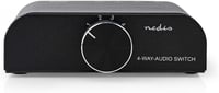 NEDIS Audio Switch 4 forráshoz RCA és Jack bemenettel, alumínium 2