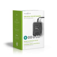 Napäťový menič Nedis - 230 V AC 50 Hz - 75 W - na používanie amerických zariadení v Európe - čierny 5