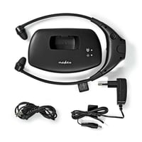 Căști TV wireless Nedis HPRF010BK - RF In-Ear - rază de acțiune 35 m - baterie 200 mAh - autonomie 4 ore - stație de încărcare - negru 2