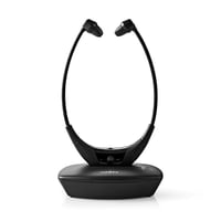 Căști TV wireless Nedis HPRF010BK - RF In-Ear - rază de acțiune 35 m - baterie 200 mAh - autonomie 4 ore - stație de încărcare - negru 1