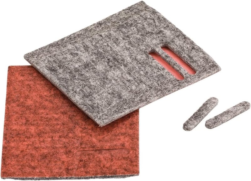 NEDIS Twinner Glide Pads szürke/piros csiszolópad készlet