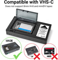 Nedis VHS-C–VHS kazettakonverter Plug & Play - fekete 2
