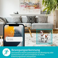 Cameră de interior WiFi Nedis WIFICI23CWT, Pan/Tilt, 3MP HD, vedere nocturnă, senzor de mișcare, audio bidirecțional, alb 5