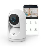 Cameră de interior WiFi Nedis WIFICI23CWT, Pan/Tilt, 3MP HD, vedere nocturnă, senzor de mișcare, audio bidirecțional, alb 1