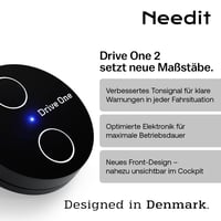 Needit Drive One 2 Zariadenie na varovanie v cestnej premávke 2026 – Detektor rýchlostných radarov a varovanie pred nebezpečenstvom, LED displej, dáta Blitzer.de 2