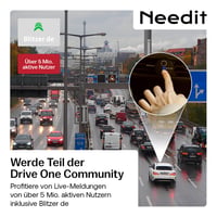 Needit Drive One 2 Zariadenie na varovanie v cestnej premávke 2026 – Detektor rýchlostných radarov a varovanie pred nebezpečenstvom, LED displej, dáta Blitzer.de 5