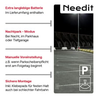 Elektronické parkovacie hodiny Needit Park Micro – modré 6