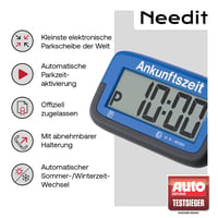 Elektronické parkovacie hodiny Needit Park Micro – modré 2