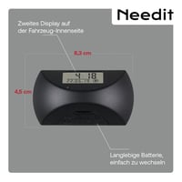 Elektronické parkovacie hodiny Needit Park Mini – 2 displeje, schválené KBA 5