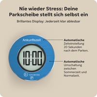Disc de parcare electronic Needit ParkOne – Durată de viață a bateriei de până la 6,9 ani 3