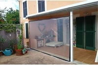 Neegaurd Prozirna cerada s otvorima 2x2,5 m, vodootporna PE cerada otporna na vremenske uvjete, pokrov za biljke za terasu, balkon, sjenicu i vrtni namještaj, s užetom 7