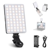 Neewer 60 LED selfie svetlo na telefón s klipom, 2000 mAh batéria, CRI 95+, 3 režimy svietenia, kompatibilné s tabletom a notebookom, svetlo na natáčanie TikTok videí 1