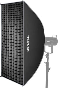 NEEWER 60x90cm Téglalap Softbox Bowens Rögzítéssel - Gyorskioldós Stúdió Fényformáló Diffúzorral és Rácsos Táskával, Aputure 120d és Godox S 1