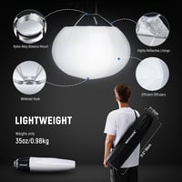NEEWER 65cm Lantern Softbox Bowens csatlakozás 360° diffúzor LED videólámpa 6