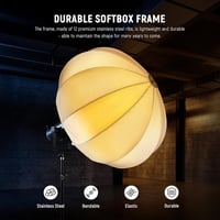 NEEWER 65cm Lantern Softbox Bowens csatlakozás 360° diffúzor LED videólámpa 4