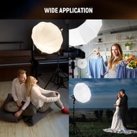 NEEWER 65cm Lantern Softbox Bowens csatlakozás 360° diffúzor LED videólámpa 7