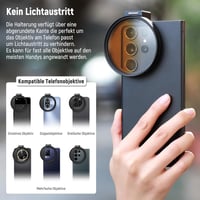 NEEWER 67mm Mobiltelefon Objektív Szűrő Szett Csiptetős Tartóval - CPL ND32 Csillag Színátmenetes Filterek iPhone Samsung 5
