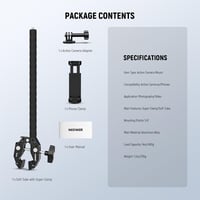 NEEWER GP-26 akciókamera rögzítő készlet szuperbilincssel, rugalmas csővel és telefontartóval 7