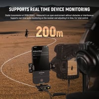 NEEWER CM28 Vezeték Nélküli Mikrofon Szett 2 Adóval, 200m Hatótáv, 9 Óra Felvétel, iPhone Android Kamerához 8