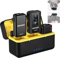 NEEWER CM28 Vezeték Nélküli Mikrofon Szett 2 Adóval, 200m Hatótáv, 9 Óra Felvétel, iPhone Android Kamerához 1