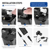NEEWER LP-E6 LP-E6N LP-E6NH Acumulator Dummy cu Cuplaj DC și Adaptor de Alimentare AC pentru Canon EOS R R5 R5C R6 R7 5D 6D 7D Mark II III IV 60D 70D 80D 90D 3