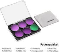 NEEWER ND Szűrő Szett DJI Osmo Action 5 Pro/4/3 Kamerához, 6 Darabos ND8+ND16+ND32+ND64+ND256+CPL Polarizációs Szűrő Készlet 8