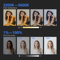 NEEWER NL288 LED videólámpa 45W, 2.4G távirányítóval, 3200K-5600K, CRI97+, dimmer 7