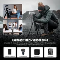 NEEWER NP-FZ100 baterie falsă USB-C cu ieșire de 8,2 V, compatibilă cu camerele foto Sony 6