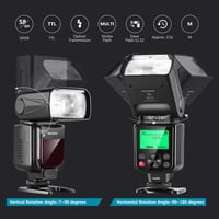 NEEWER NW-670 TTL Vaku LCD Kijelzővel Canon DSLR Fényképezőgépekhez - Speedlite Blitz Hot Shoe Csatlakozással 4