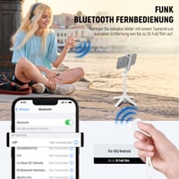 NEEWER P15 Selfie robot s odnímateľným Bluetooth diaľkovým ovládačom, ľahký skladací cestovný statív pre iPhone, 360° držiak na telefón, cold shoe pre YouTube/TikTok vlogovanie, biely 7