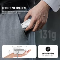 NEEWER P15 Selfie robot s odnímateľným Bluetooth diaľkovým ovládačom, ľahký skladací cestovný statív pre iPhone, 360° držiak na telefón, cold shoe pre YouTube/TikTok vlogovanie, biely 6
